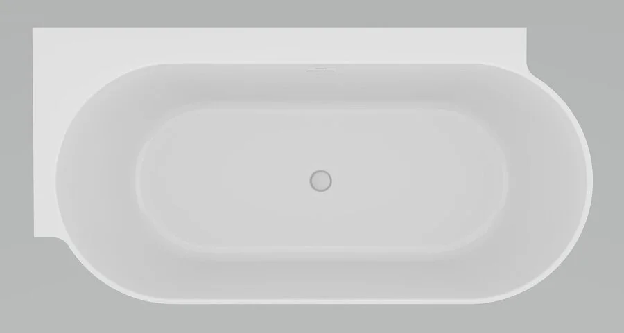 Ванна акриловая Ravak Freedom Corner II TEC L/P CC91600000/CC81600000, 175 x 86 см, розовая, слив-перелив белый, левая/правая (детальная фотография)