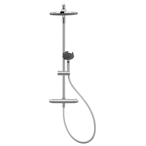 Душевая стойка Jacob Delafon BRIVE с термостатом E24444-CP (детальная фотография), современные, hi-tech