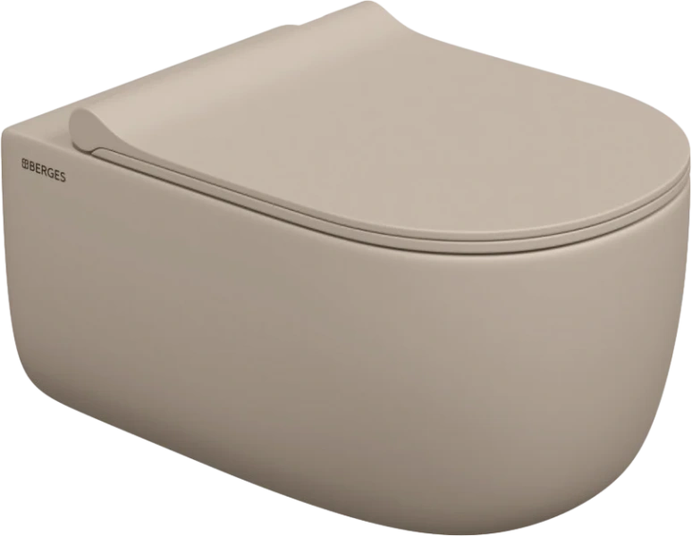 Унитаз подвесной BERGES Ego матовый жасмин 082728 (детальная фотография)