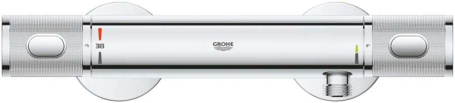 Термостат для душа Grohe Grohtherm 1000 Performance 34776000 (детальная фотография), с 2 монтажными отверстиями