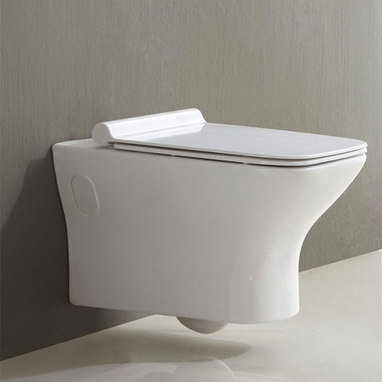 Унитаз подвесной BelBagno Romano безободковый BB248CHR-SM (детальная фотография), без бачка, со скрытым бачком