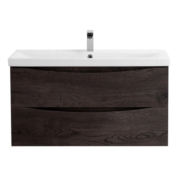 Тумба под раковину подвесная BelBagno Marino 86 см rovere nature grigio MARINO-CER-900-2C-SO-RNG-P (детальная фотография)