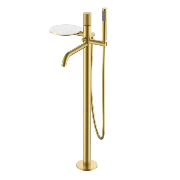 Смеситель для ванны Boheme Stick золото матовое 129-MG.2 (детальная фотография)