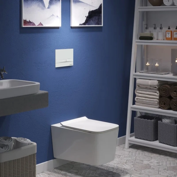 Клавиша смыва BERGES Novum F1 04005 пластик (детальная фотография), пластиковые