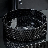 Раковина Boheme Monaco 39 см круглая, черная