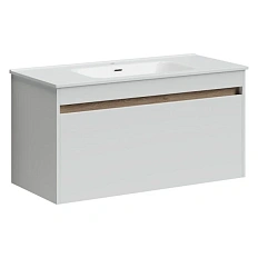 Тумба с раковиной подвесная Sancos Smart SM100W 100 см МДФ