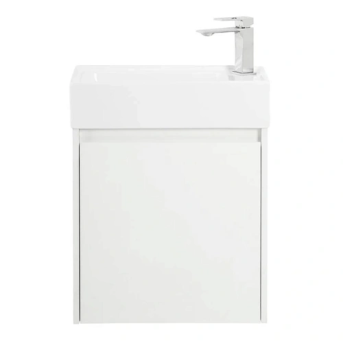 Тумба под раковину подвесная BelBagno Kraft Mini 50 см bianco opaco левосторонняя - фото 7