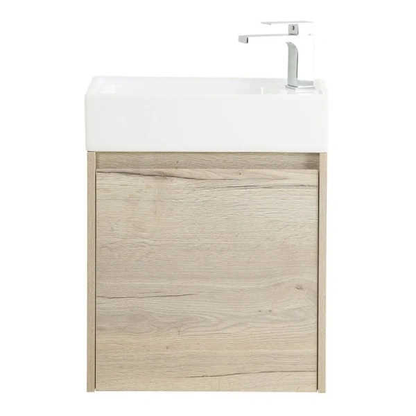 Тумба под раковину подвесная BelBagno Kraft Mini 50 см rovere galifax bianco правосторонняя KRAFT MINI-500/260-1A-SO-RGB-R (детальная фотография)