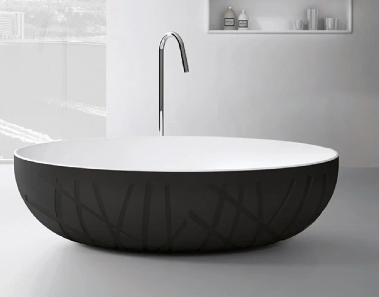 Ванна из искусственного камня NTBagno Ciotola NT307, 170 х 105 см (детальная фотография)