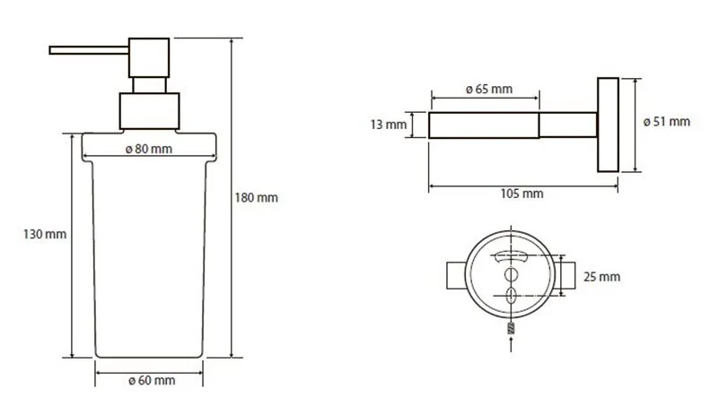 Дозатор для мыла Bemeta Omega настенный 104109017 (детальная фотография), современные, hi-tech
