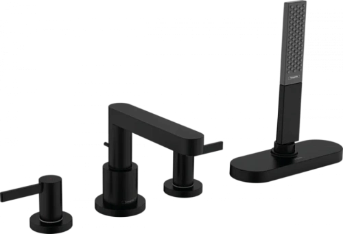 Смеситель для ванны Hansgrohe Finoris черный матовый - фото 3