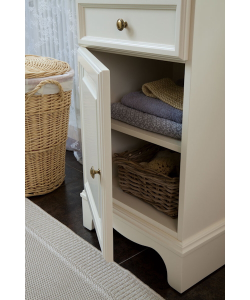 Пенал для ванной, петли слева, цвет слоновая кость матовый, фурнитура бронза, La Beaute Michel CMI.Sx.AVO.O.BR (детальная фотография) index_2