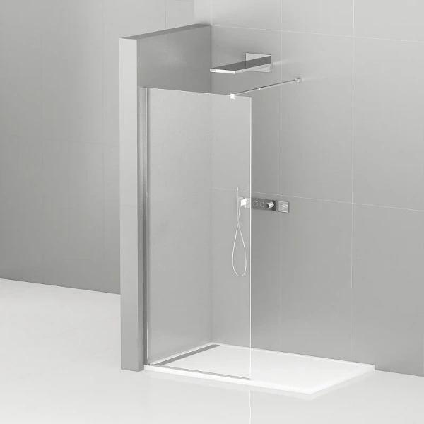 Душевая перегородка Cezares Liberta 130 см профиль хром LIBERTA-L-1-130-C-Cr (детальная фотография), прозрачные