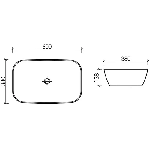 Раковина Ceramica Nova Element 60 см зеленая - фото 9