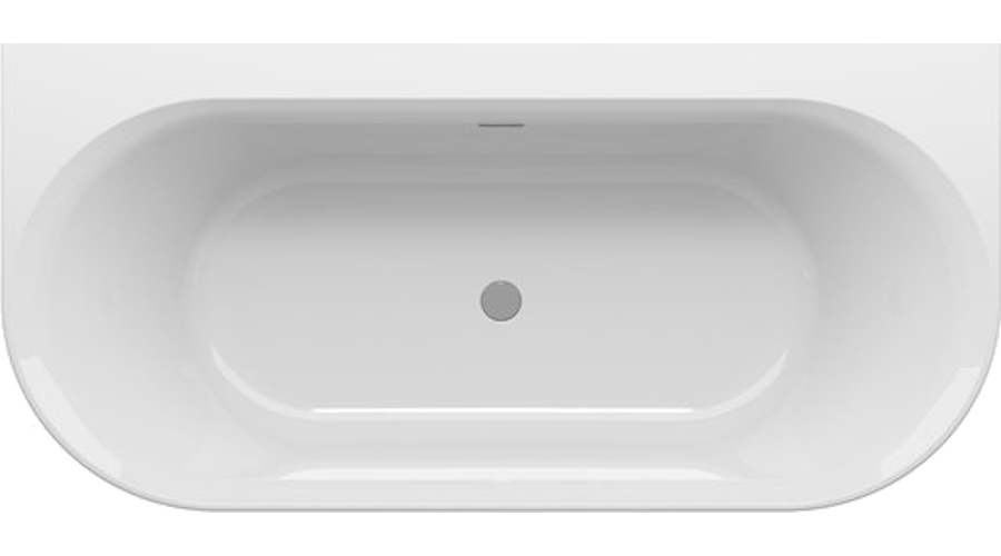 Ванна акриловая Ravak Ypsilon 180x90 см перелив хром XC00100028 (детальная фотография), современныe, hi-tech