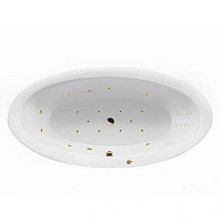 Ванна гидромассажная Excellent Lumina Ultra Nano 190 x 95 см, цвет белый/золото, WAEX.LUM19.ULTRANANO.GL