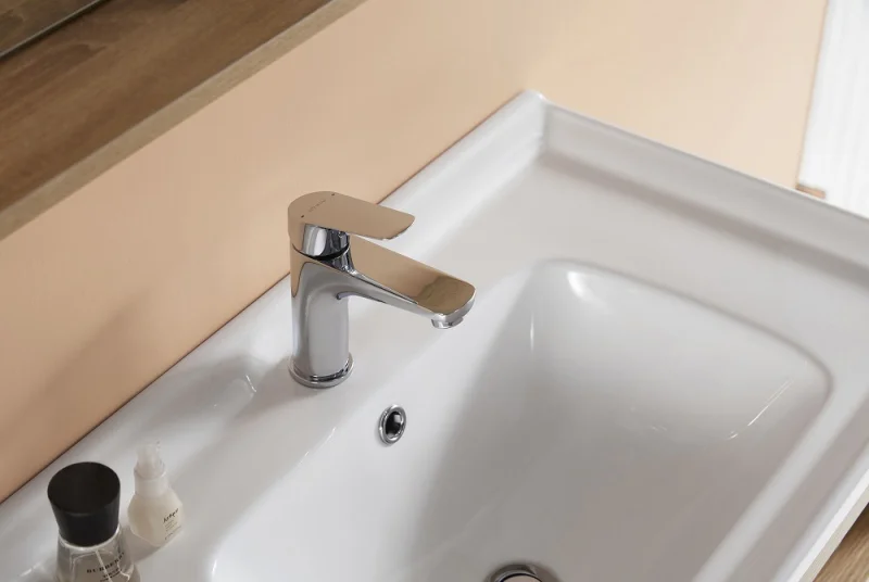 Смеситель для раковины Bravat Rhein F1429564-9-ENG латунь (детальная фотография), для раковины