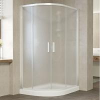 Душевой уголок профиль белый стекло сатин Vegas-glass