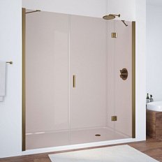 Душевая дверь профиль бронза стекло бронза Vegas-glass