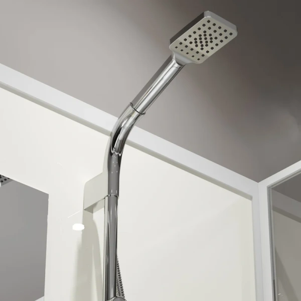 Душевая кабина Niagara Standart 90х90 см без крыши ST90/15Q/BK (детальная фотография), стеклянные, прозрачные