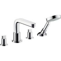 Смеситель на борт ванны хром Hansgrohe Metris S
