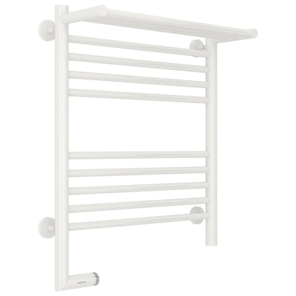 Полотенцесушитель электрический левый, с полкой цвет белый Сунержа Богема 2.0 600х500 12-5206-6050 (детальная фотография)