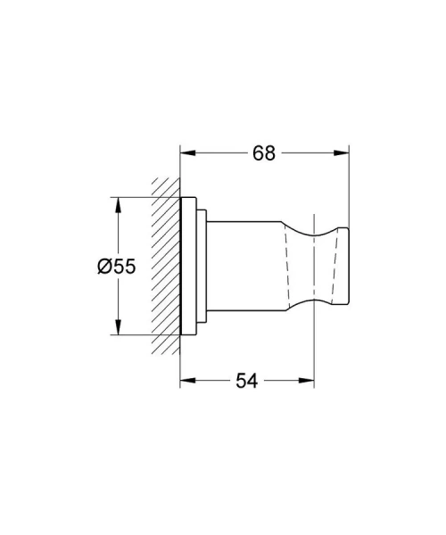 Настенный держатель для душа Grohe Sena 28690000 (детальная фотография), нет в наличии