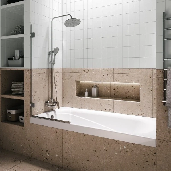 Ванна акриловая Niagara Atrio 180x70 см белая NG-A18070 (детальная фотография), белые