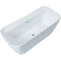Ванна акриловая Allen Brau Infinity 2, 170 х 78 см, слив-перелив в комплекте, белая, 2.21002.20