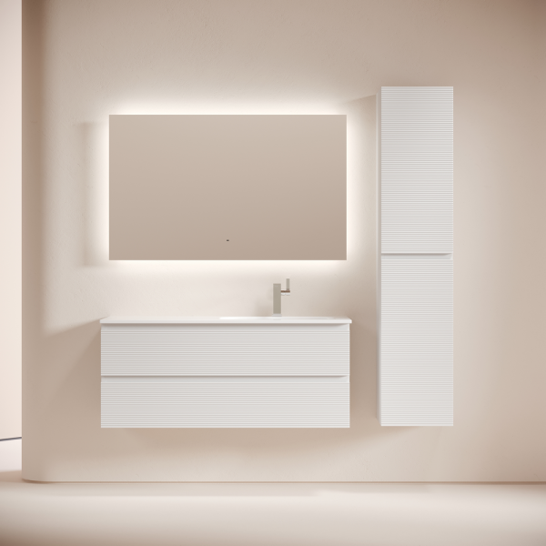 Тумба под раковину подвесная Sancos Folk 120 см bianco правая FL120RW (детальная фотография), по запросу