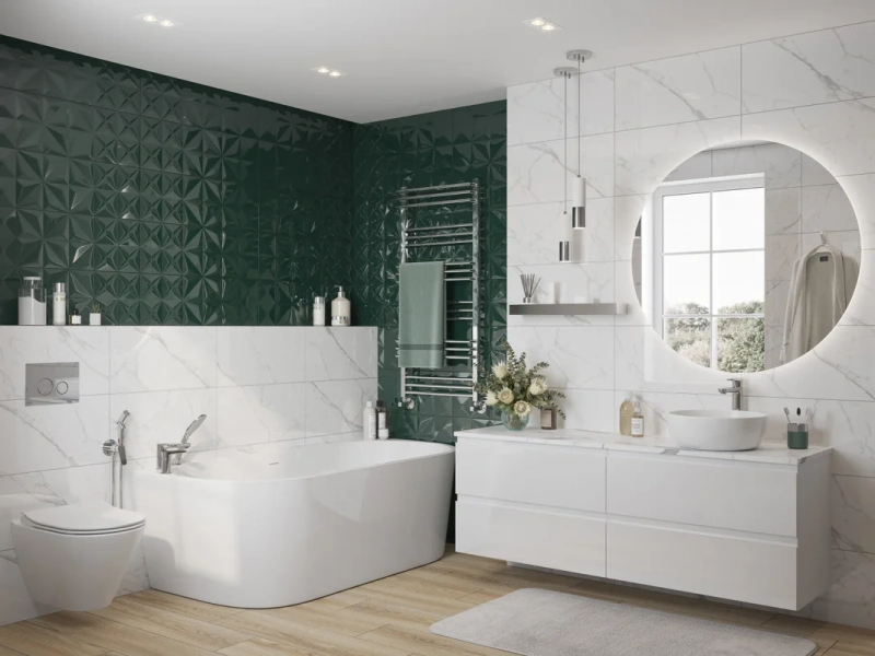 Гигиенический душ со смесителем Cersanit Flavis хром 64104 (детальная фотография), современные, hi-tech