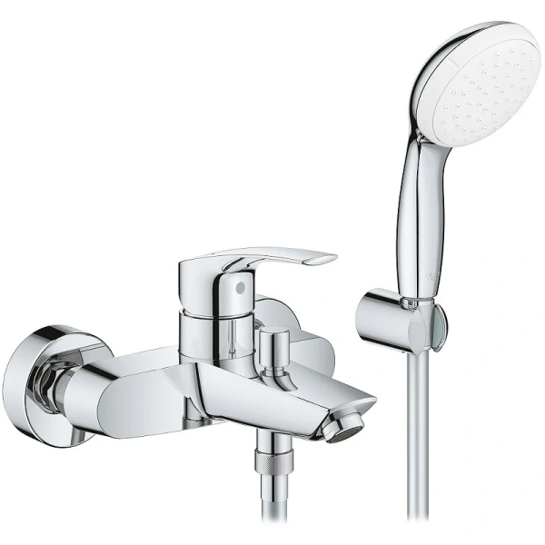 Смеситель для ванны Grohe Eurosmart с душевым гарнитуром 33302003 (детальная фотография)
