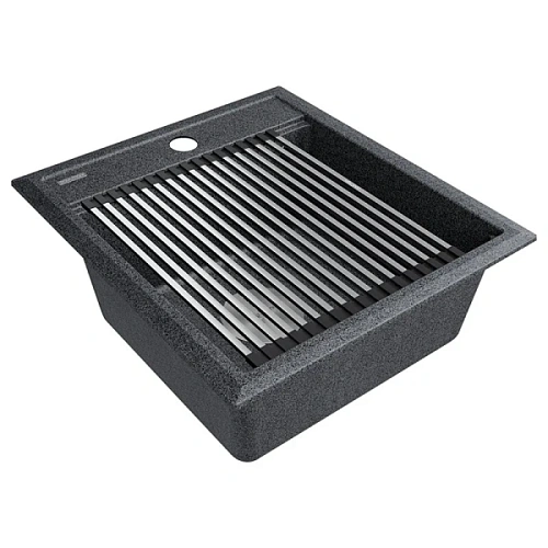 Мойка для кухни Paulmark Stepia 46 см графит - фото 4