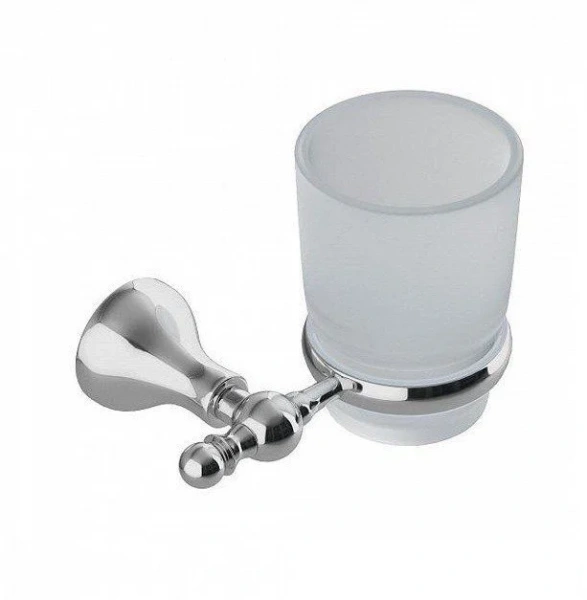 Стакан для ванной IDDIS Retro одинарный RETSSG1i45 (детальная фотография), металлические, стеклянные