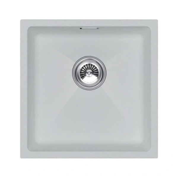 Мойка для кухни Paulmark Lumi 45 см белая матовая LU45-WH (детальная фотография)