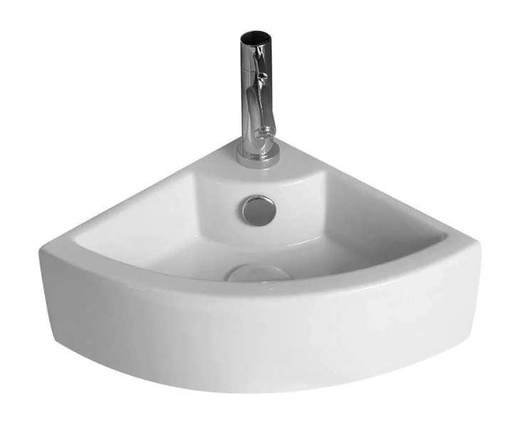 Раковина Azario 43.5 см угловая AZ-4299 (детальная фотография), подвесные, пристенные, угловые