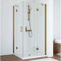 Душевой уголок профиль бронза стекло шиншилла Vegas-glass