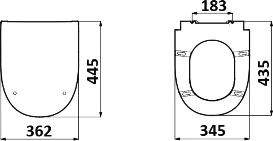 Крышка-сидение с микролифтом Creavit Solo дюропласт KC3103.02.0000E (детальная фотография), с микролифтом