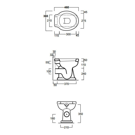 Схема (детальная фотография), с бачком, с высоким бачком, со скрытым бачком