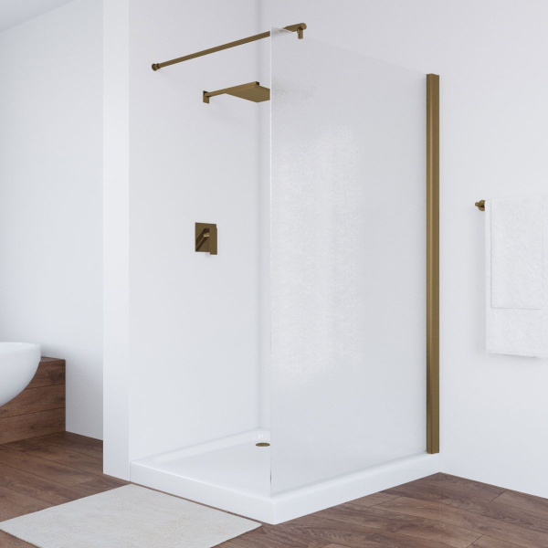 Душевая перегородка стекло шиншилла Vegas-glass EAF 116 02 (детальная фотография), стеклянные