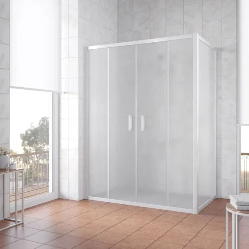 Душевой уголок стекло сатин Vegas-glass Z2P+ZPV 220х80 10 - фото 9