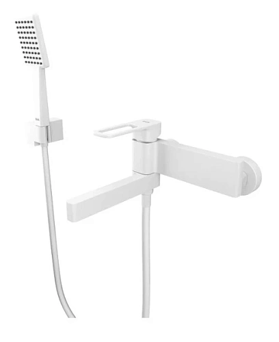 Смеситель для ванны IDDIS Slide белый матовый - фото 3