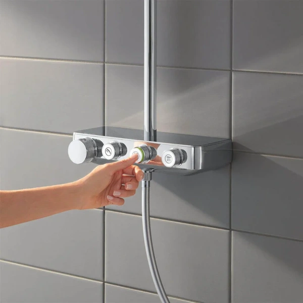 Душевая стойка Grohe Euphoria SmartControl хром 26507000 (детальная фотография), с тропическим душем