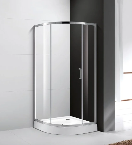 Душевой уголок Cezares Molveno 100х100 см стекло прозрачное профиль хром MOLVENO-R-1-100-C-Cr-IV (детальная фотография)