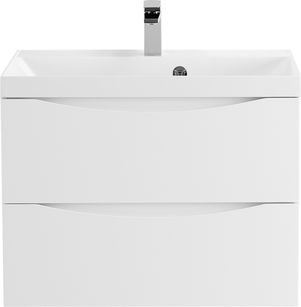 Тумба под раковину подвесная BelBagno Marino 60 см bianco lucido MARINO-600-2C-SO-BL-P (детальная фотография), современная, hi-tech