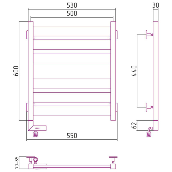 Схема (детальная фотография), черный