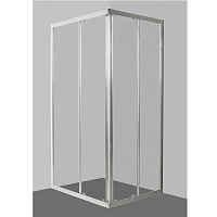 Душевой уголок BelBagno Due 100x80 см стекло прозрачное