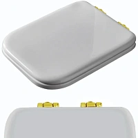 Крышка-сидение с микролифтом Kerasan Waldorf белая, петли золото