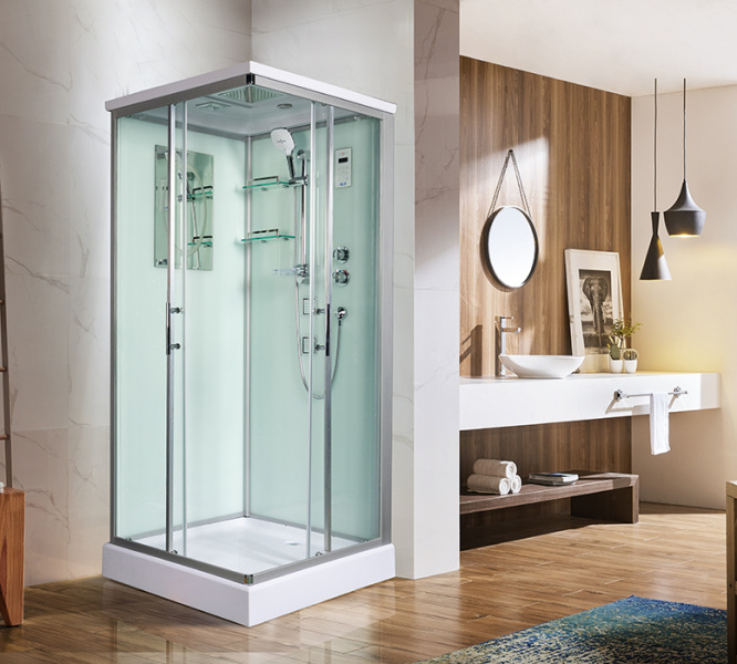 Душевая кабина WeltWasser WW500 90x90 см с гидромассажем WW500 LAINE 904 (детальная фотография), со средним поддоном