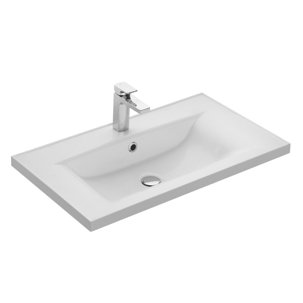 Раковина мебельная Акватон Айрис 80 см белая 1A722931AG010 (детальная фотография)